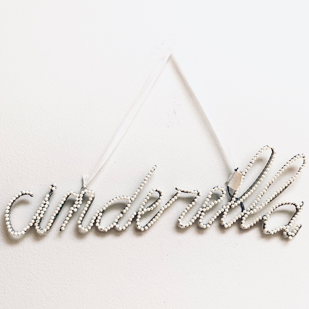 SALE!  Cinderella pearl wall hanging